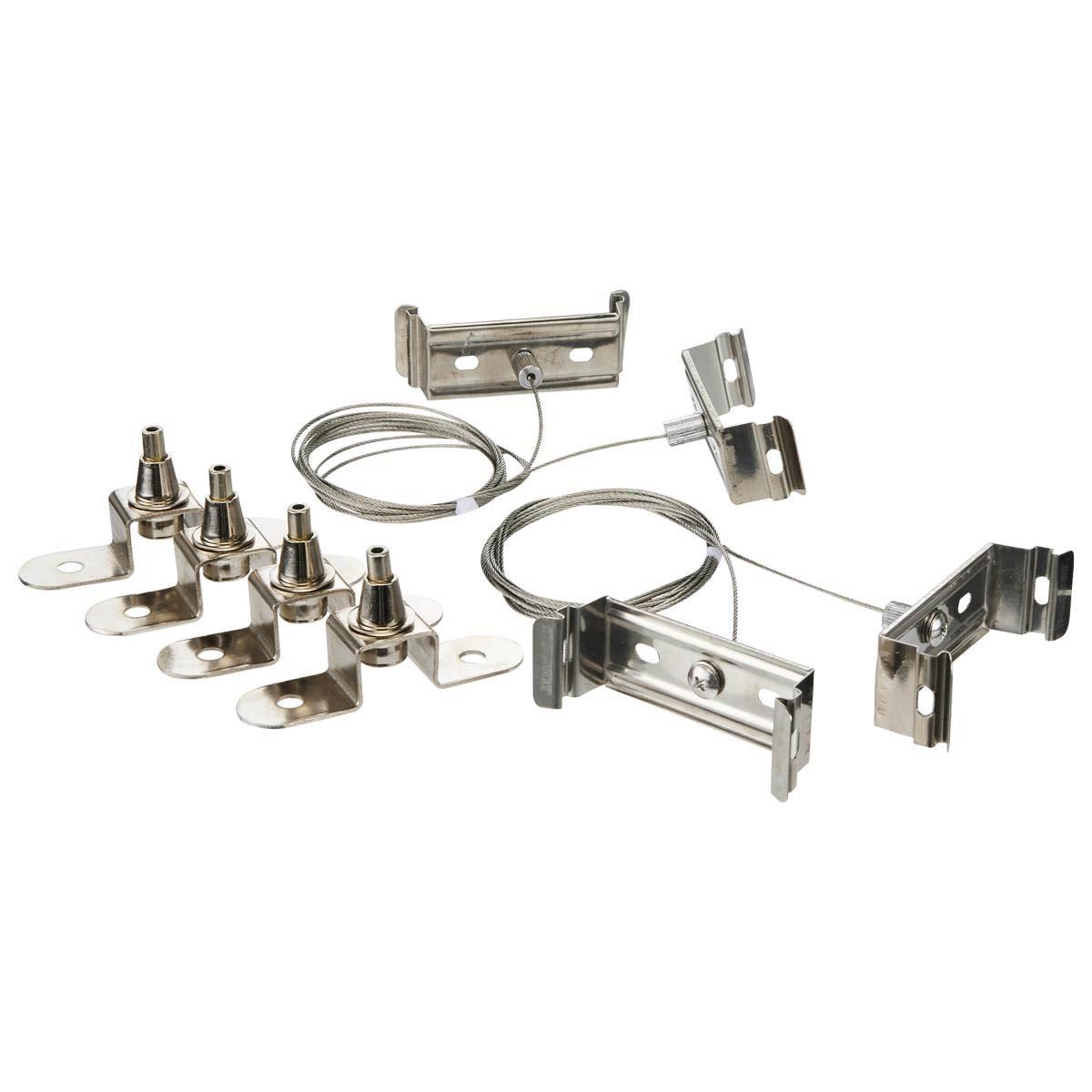 36 Inch Suspension Kit for 8' SATCO NUVO Vapor Proof Fixtures - Heavy Duty Ceiling Mounting System for Commercial & Industrial Lighting