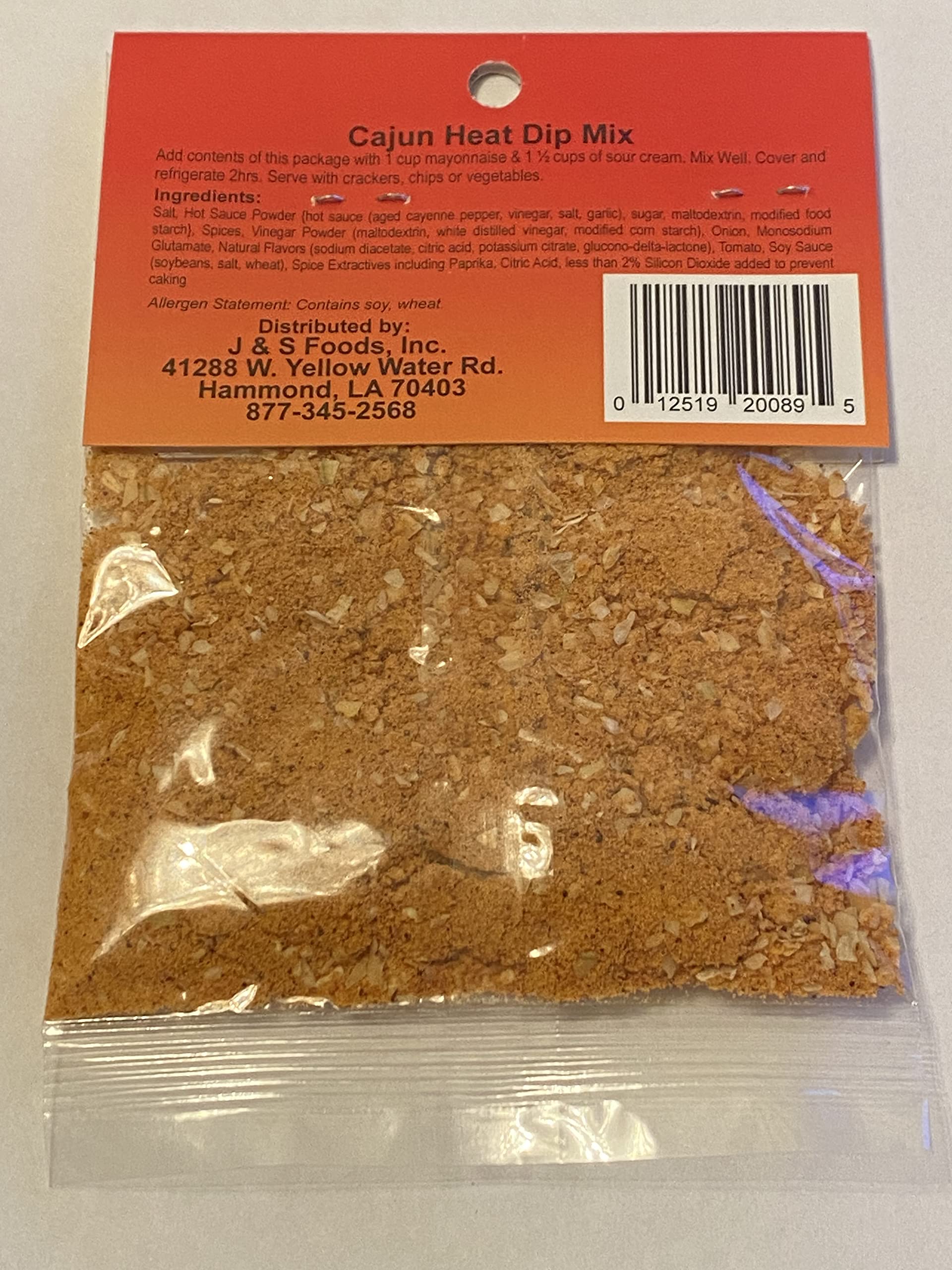 **Cajun Heat Dip Mix - Authentic Cajun Spice Blend, 1 oz Packet (Makes 2.5 Cups) - Perfect for Parties, Game Day & Family Gatherings**