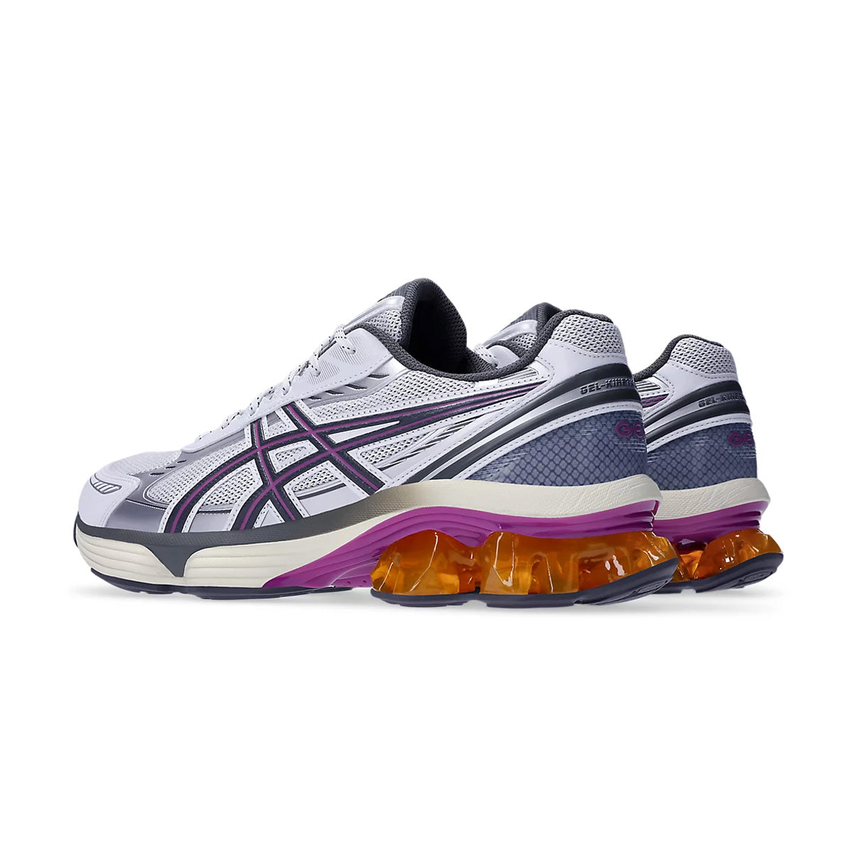 ASICS GEL-Kinetic Fluent Running Shoes for Men & Women - White Truffle/Grey - Lightweight Cushioned Sneakers for Jogging, Gym Workouts & Daily Wear