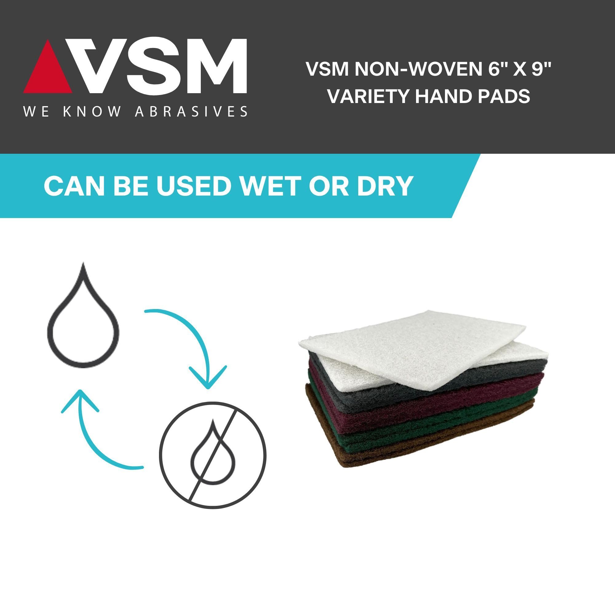 VSM Non-Woven Abrasive Hand Pads 6