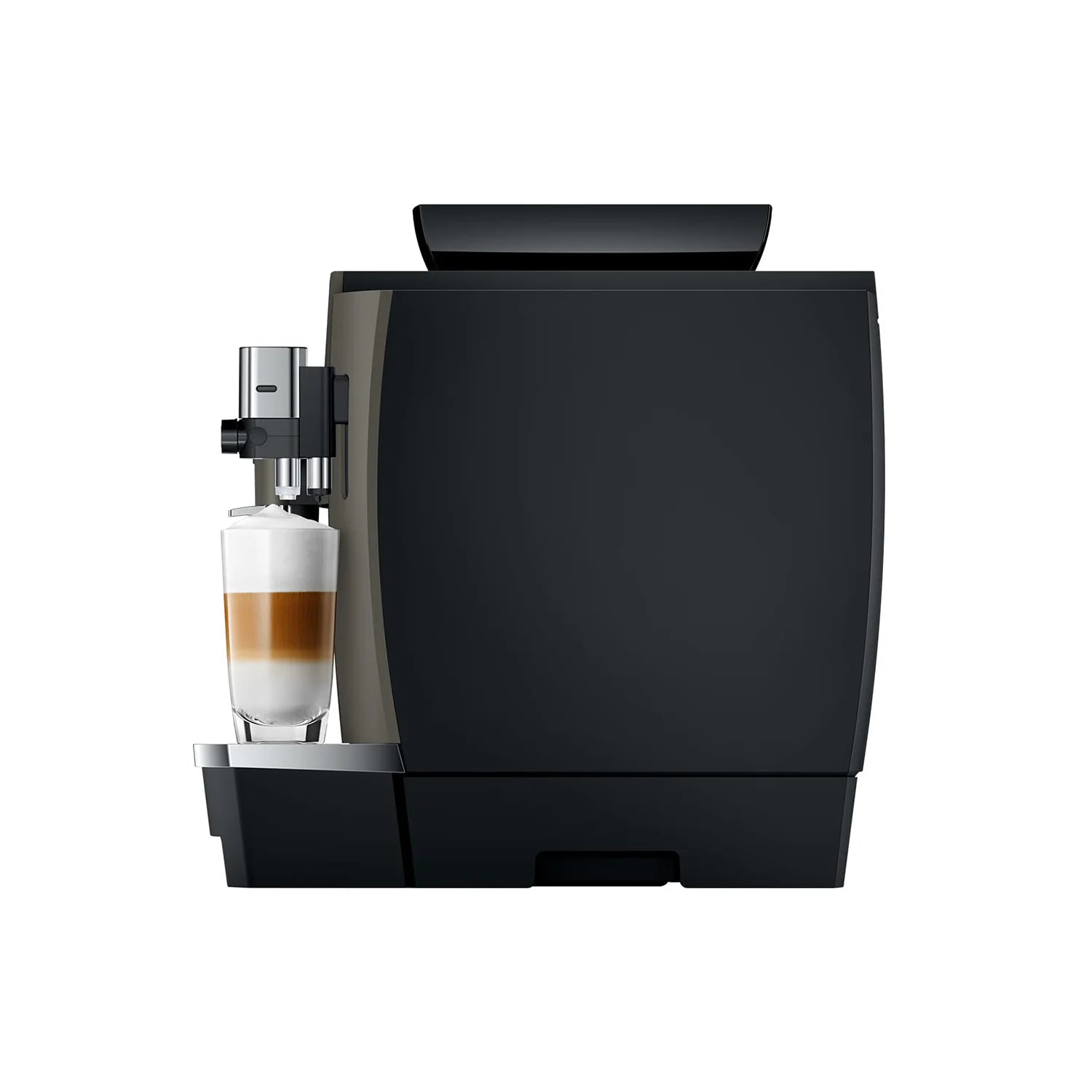 Jura W8 Automatic Espresso Machine - Dark Inox (Model #15550) | Premium Coffee Maker for Home & Office | Perfect for Espresso, Cappuccino & Latte Lovers
