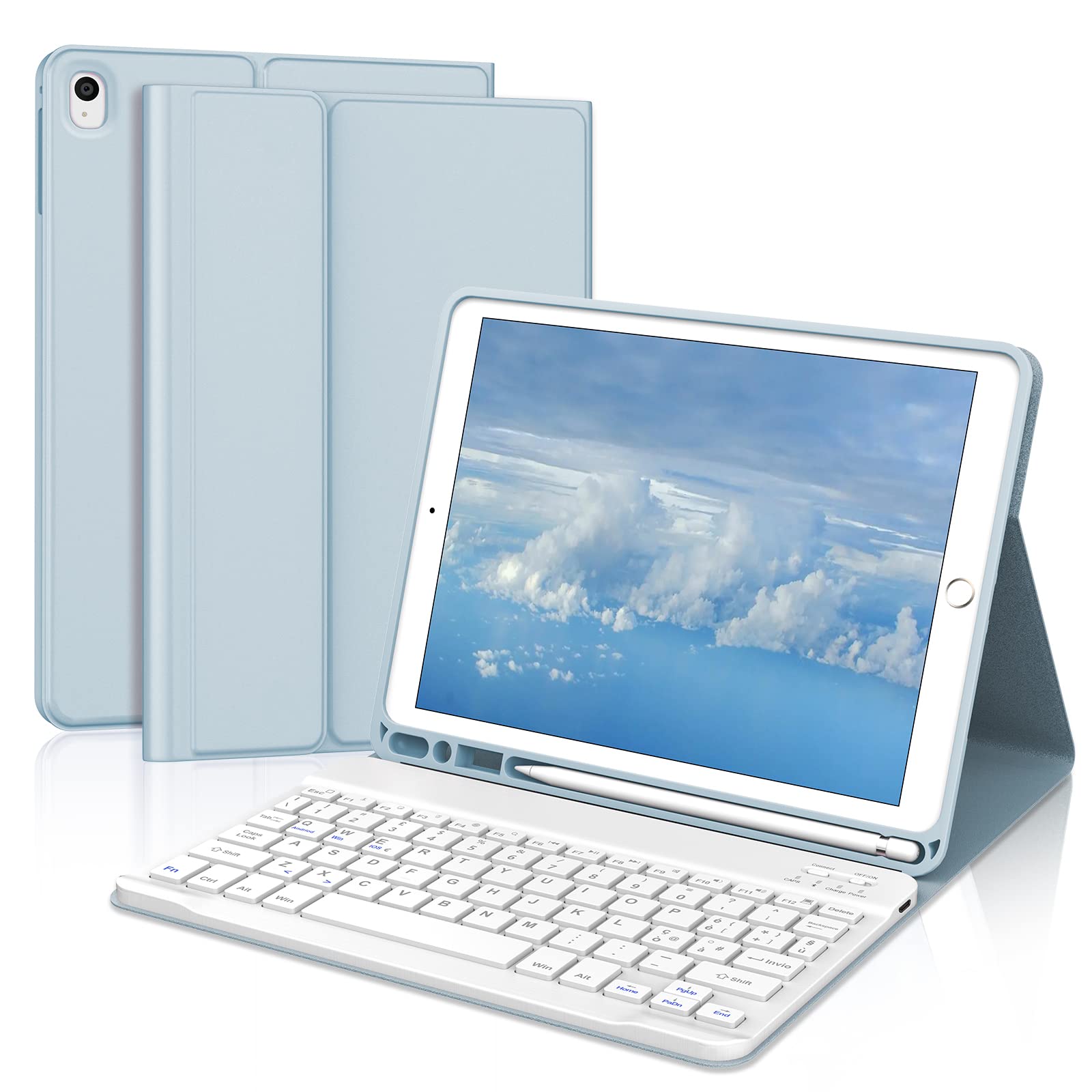 KVAGO Italian Keyboard Case for iPad 10.2