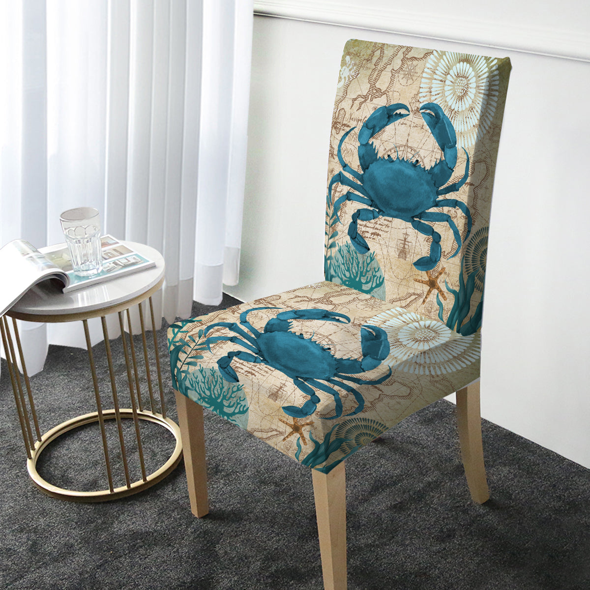 Soft Crab Love Chair Cover - Cute and Comfortable Seat Protector for Living Room, Bedroom, or Office - Perfect for Home Decor and Furniture Protection