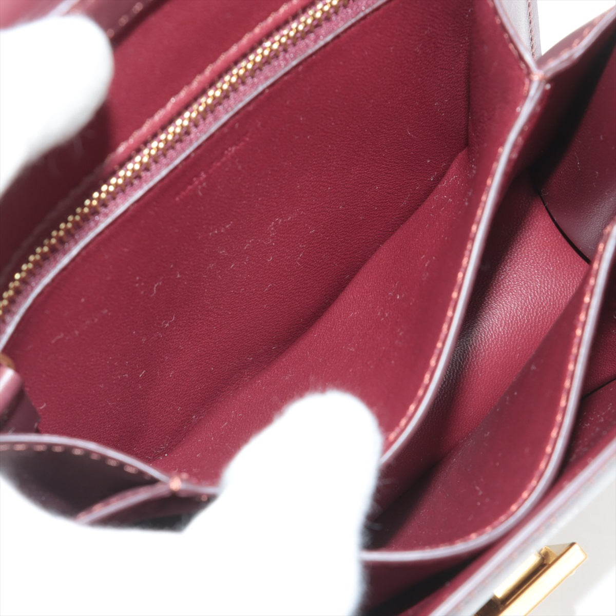 Celine Teen Box Bag in Burgundy - Luxury Crossbody Handbag for Women, Perfect for Date Night & Evening Events