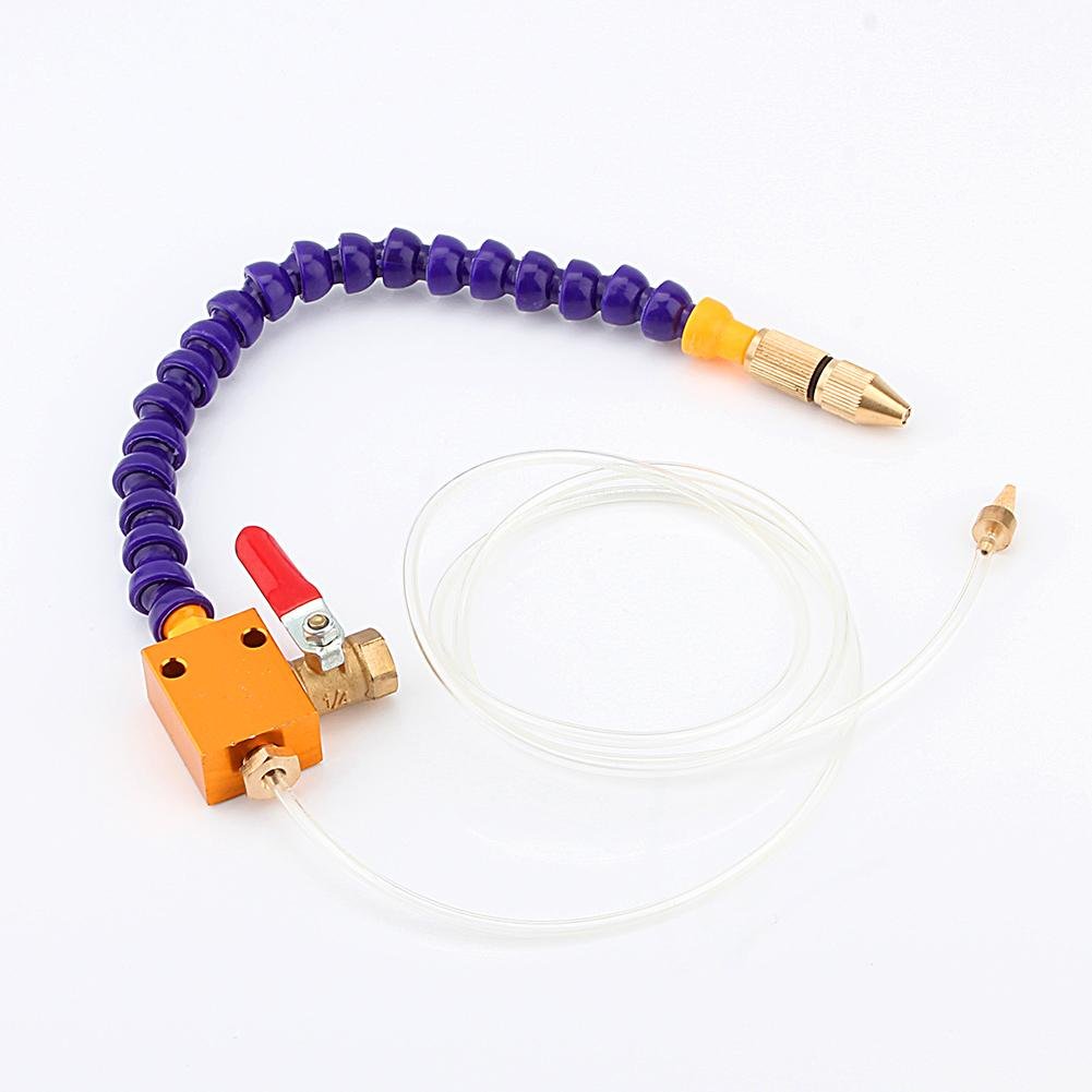Adjustable Coolant Spray System with Magnetic Base - 8mm Air Pipe Thread for CNC Lathe, Milling & Drilling Machines | Perfect for Metalworking & Coolant Lubrication in Workshops