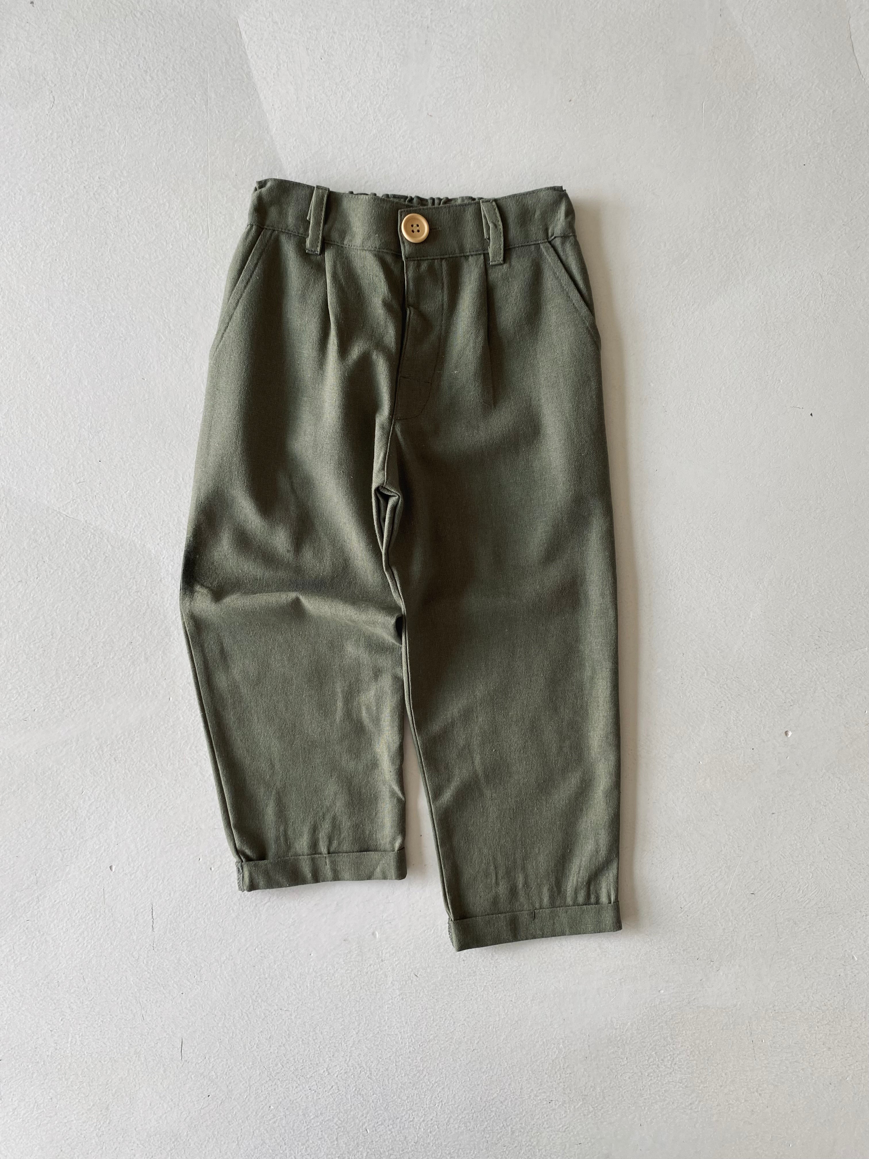 Boys' Linen Pants for Kids Ages 3-9 | Comfortable Summer Casual Wear for Playdates & Outdoor Activities
