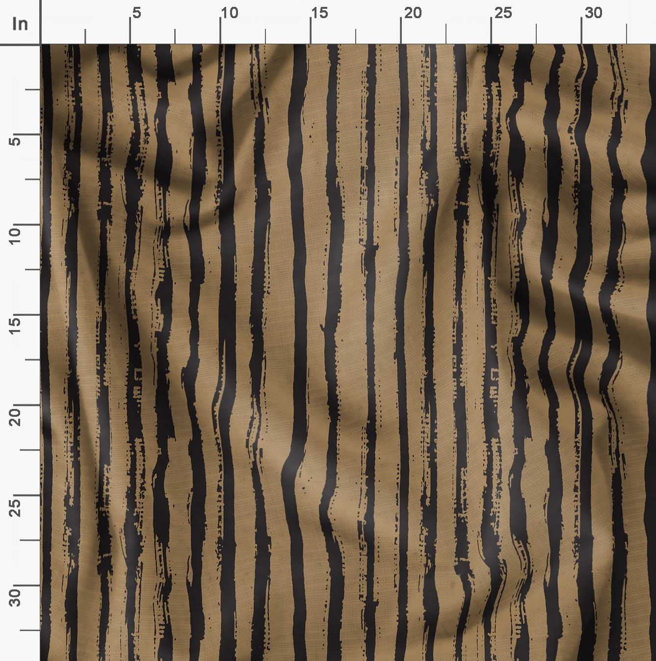 Soimoi Brown Polyester Crepe Fabric by The Yard - 42 Inch Wide Geometric Print Material for Dresses, Curtains & DIY Crafts - Lightweight Fashion & Home Decor Fabric