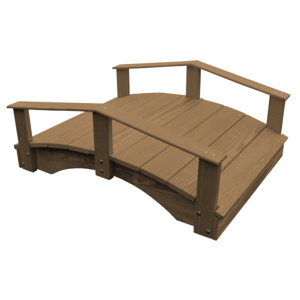 Handcrafted Oriental Garden Bridge - Decorative Asian Wooden Footbridge for Zen Gardens, Ponds & Backyard Landscaping
