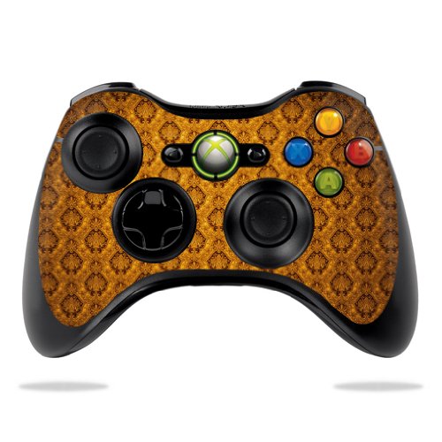 Vintage Gold Protective Vinyl Skin Decal Wrap Sticker for Microsoft Xbox 360 Controller - Durable Scratch-Resistant Cover for Gaming & Collectors