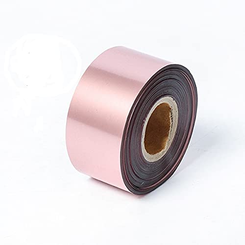 Premium Rose Pink Hot Foil Transfer Paper for Stamping Machines - Custom Logo Branding Iron Paper for Leather, Wedding Invitations & DIY Projects - Perfect for Personalized Gifts, Crafting & Stationery Design