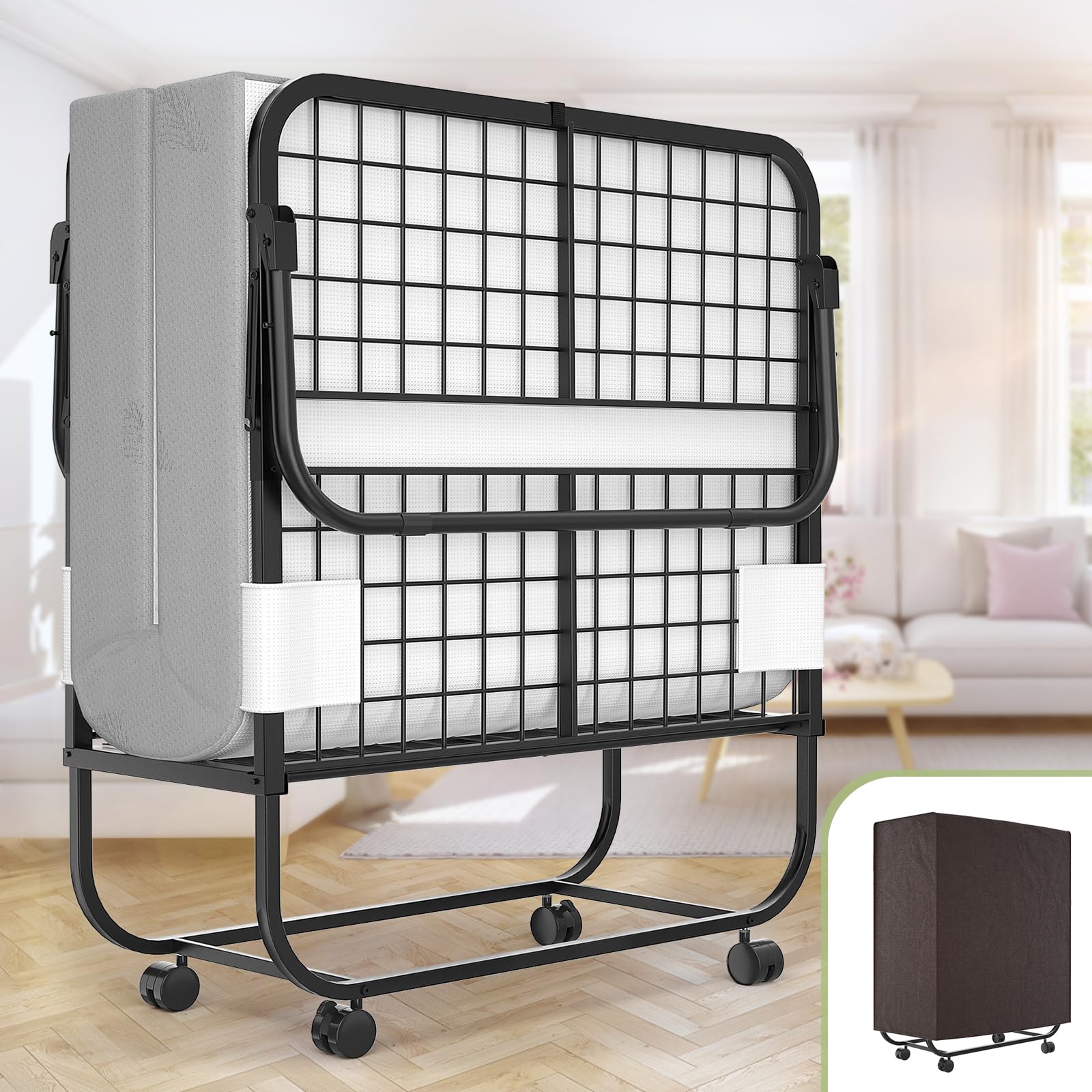 Unikito Twin Folding Bed with 5