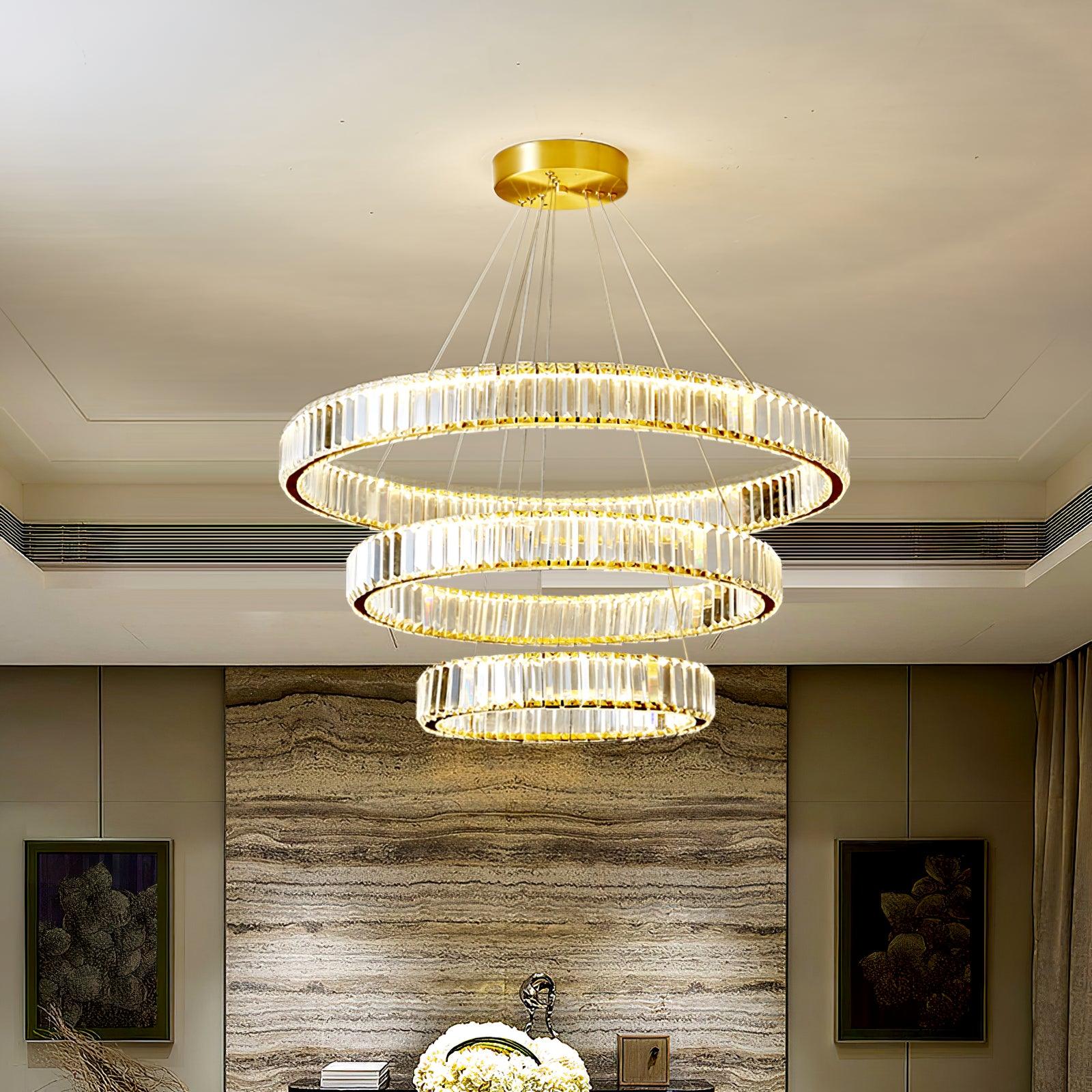 Elegant Bertolda Crystal Chandeliers - Modern Ceiling Lighting Fixture for Dining Room, Bedroom & Living Room Decor