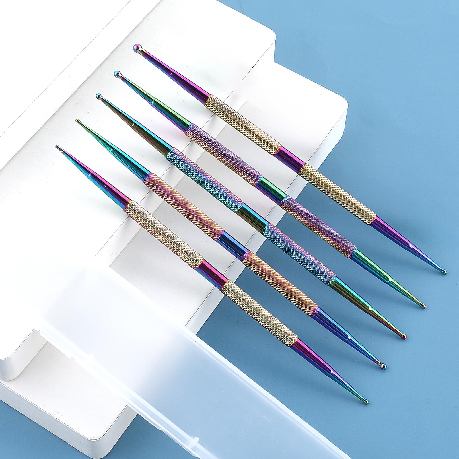 5pcs Nail Dotting Tools - Professional Nail Art Brushes for Beginners | DIY Nail Design at Home