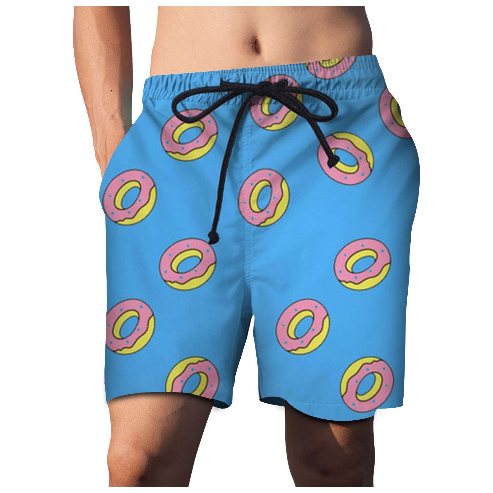FORUU Men's Swim Trunks 2024 - 3D Printed Food Design Quick Dry Swim Shorts for Men | Loose Fit Beach Shorts for Swimming, Vacation & Summer Outdoor Activities