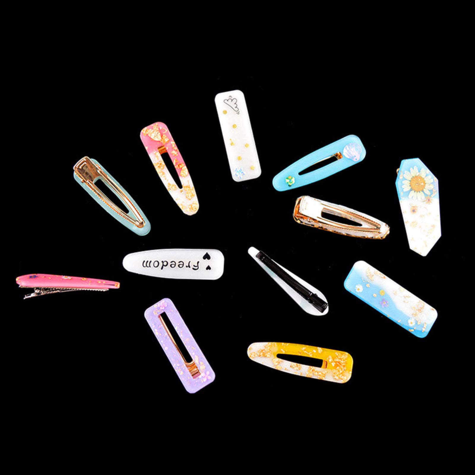 Premium Silicone Resin Molds for DIY Hair Clips & Barrettes - Epoxy Casting Jewelry Making Kit for Handmade Hair Accessories - Perfect for Crafting Unique Hairpins, Gifts & Party Favors