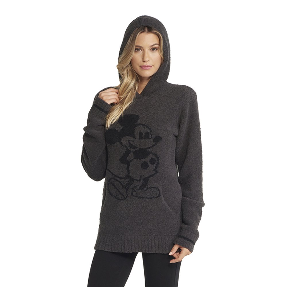 Barefoot Dreams CozyChic Classic Disney Mickey Mouse Hoodie for Adults - Soft & Warm Unisex Pullover Sweatshirt - Perfect for Lounge Wear, Casual Outfits & Disney Theme Parks