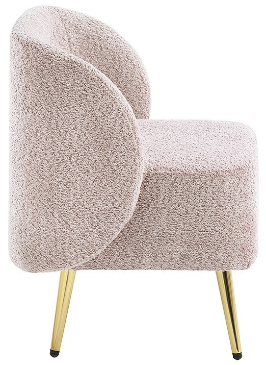 Office Star Abrina Vanity Chair [ABR] - Elegant Makeup Vanity Stool with Padded Seat for Bedroom, Dressing Room & Salon - Comfortable Upholstered Accent Chair