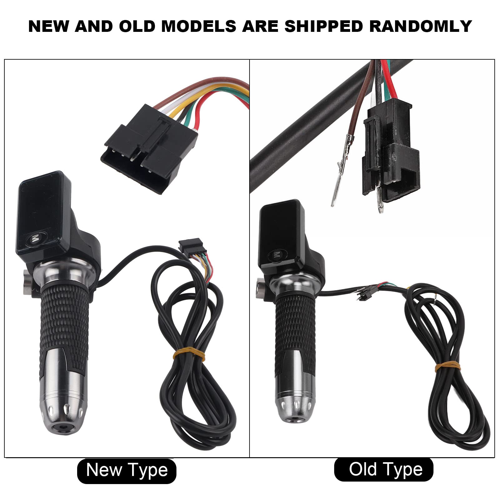 High-Performance Electric Bike Throttle Grip with LCD Display, Twist Accelerator, Cable, and Key Knock for Urban Commuting and Off-Road Adventures