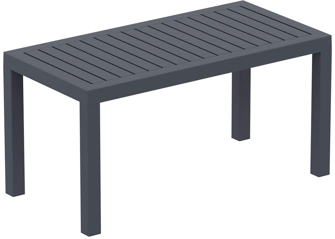 Premium Silver Gray Compamia Ocean Coffee Table - Heavy Duty Commercial Grade for Office, Hotel & Restaurant Use