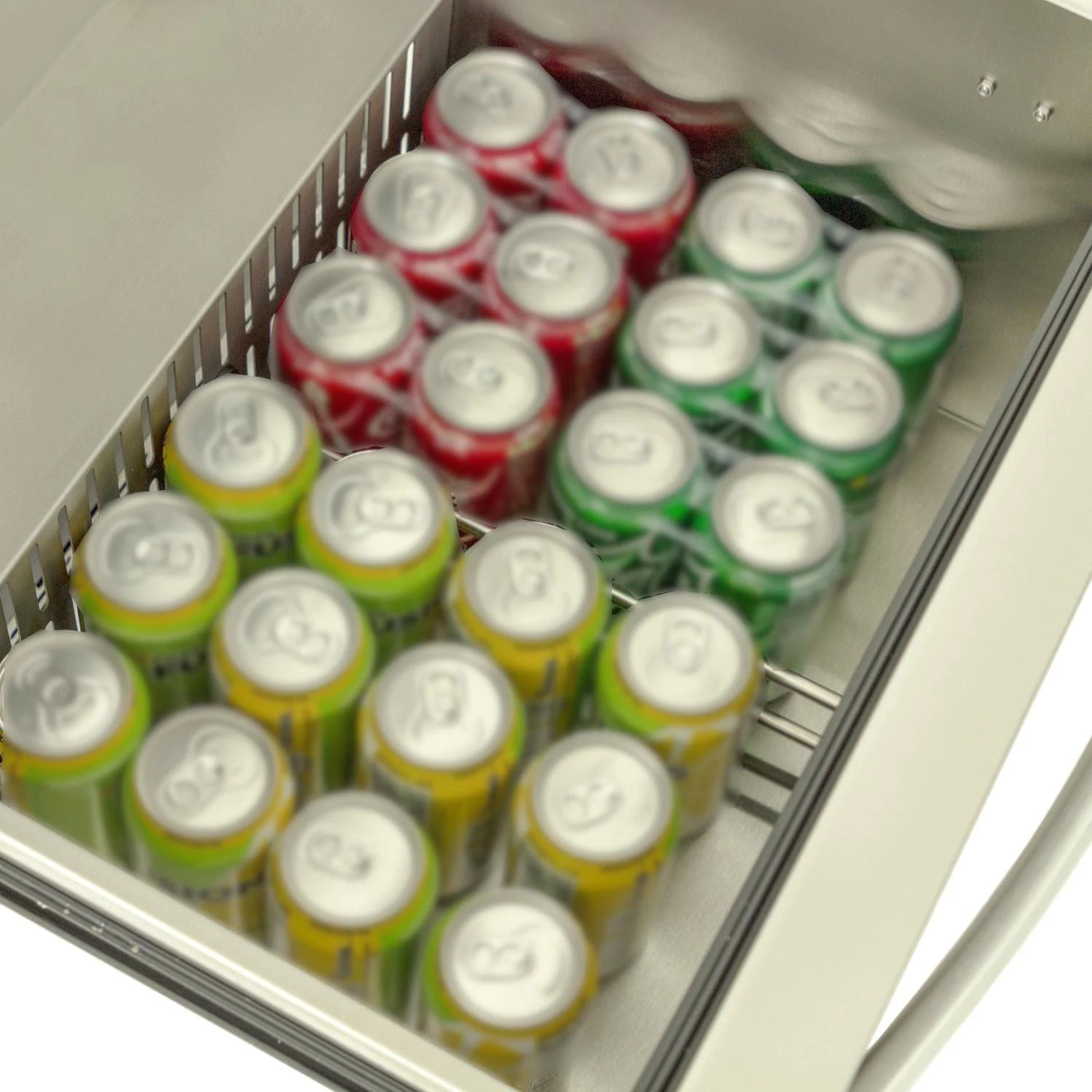 Blaze 23.5 Inch 5.1 Cu. Ft. Outdoor Rated Stainless Steel Double Drawer Refrigerator - Perfect for Patio, Poolside, Outdoor Kitchen & Entertainment Areas