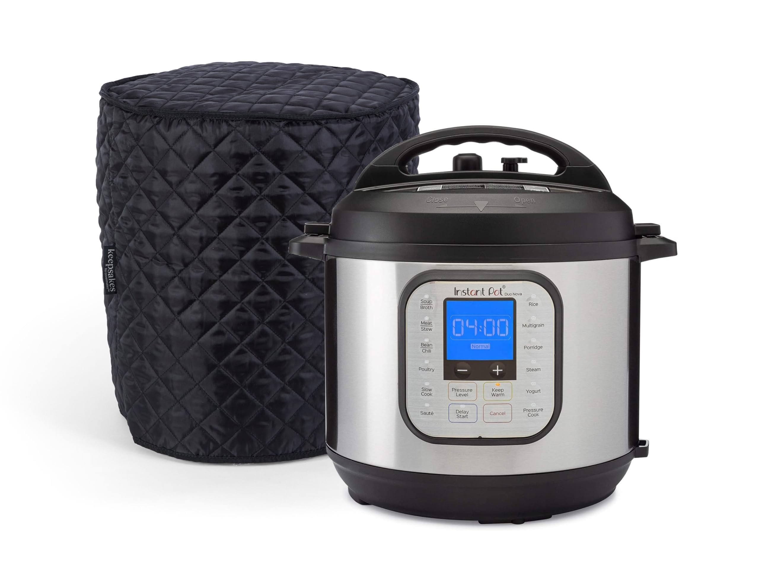 Covermates Keepsakes Pressure Cooker Cover – Dust Protection, Stain Resistant & Washable Appliance Cover for Kitchen – Black | Perfect for Countertop Storage & Small Appliance Protection