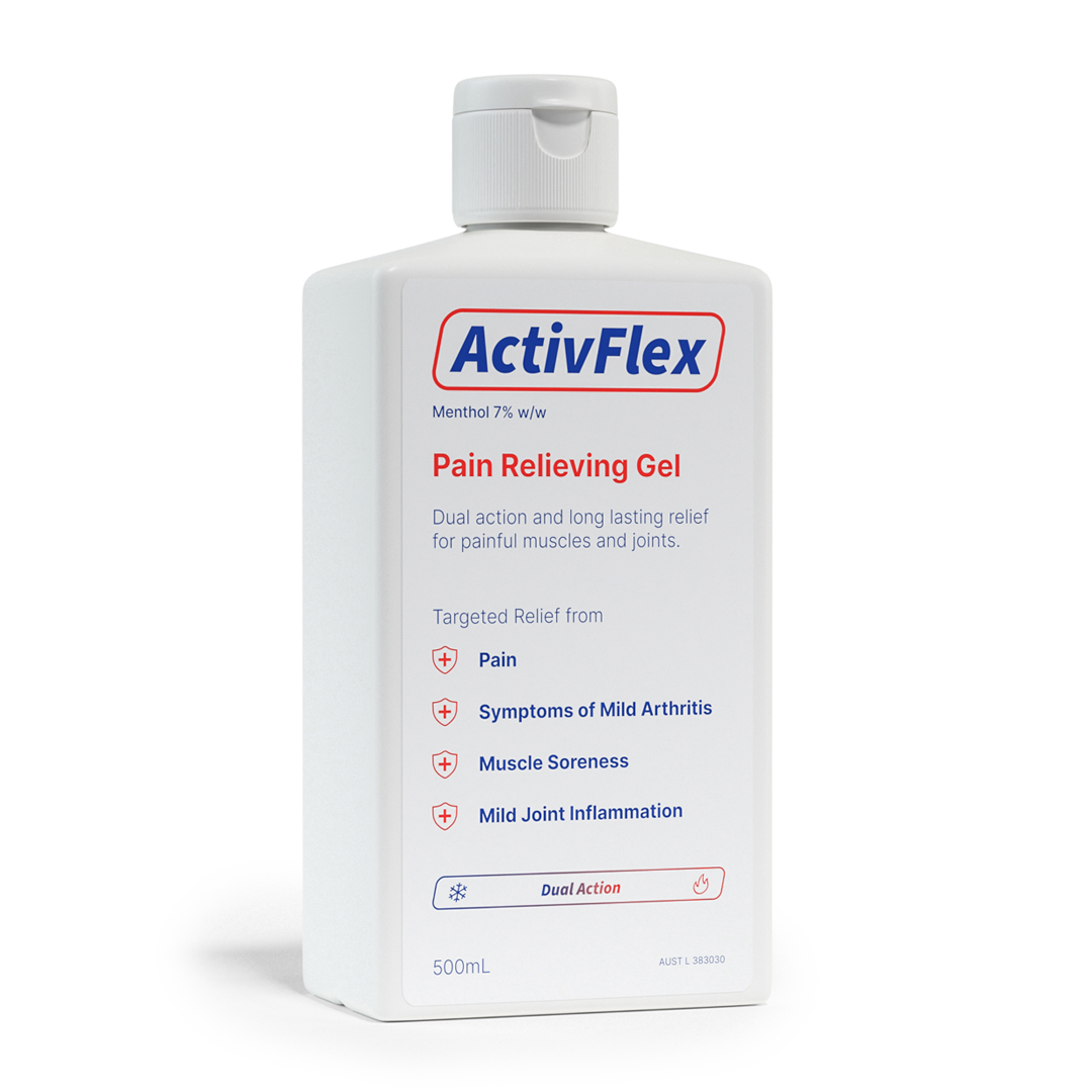 ActivFlex Pain Relief Gel - Fast-Acting Muscle & Joint Pain Relief for Athletes & Active Lifestyles - Perfect for Post-Workout Recovery & Arthritis Discomfort