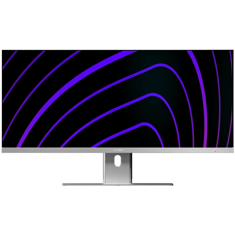 Edge 34 Ultrawide QHD Monitor - 34 Inch Curved Gaming & Office Display with 144Hz Refresh Rate, HDR, AMD FreeSync - Silver | Perfect for Home Office, Gaming Setup & Productivity Workstations