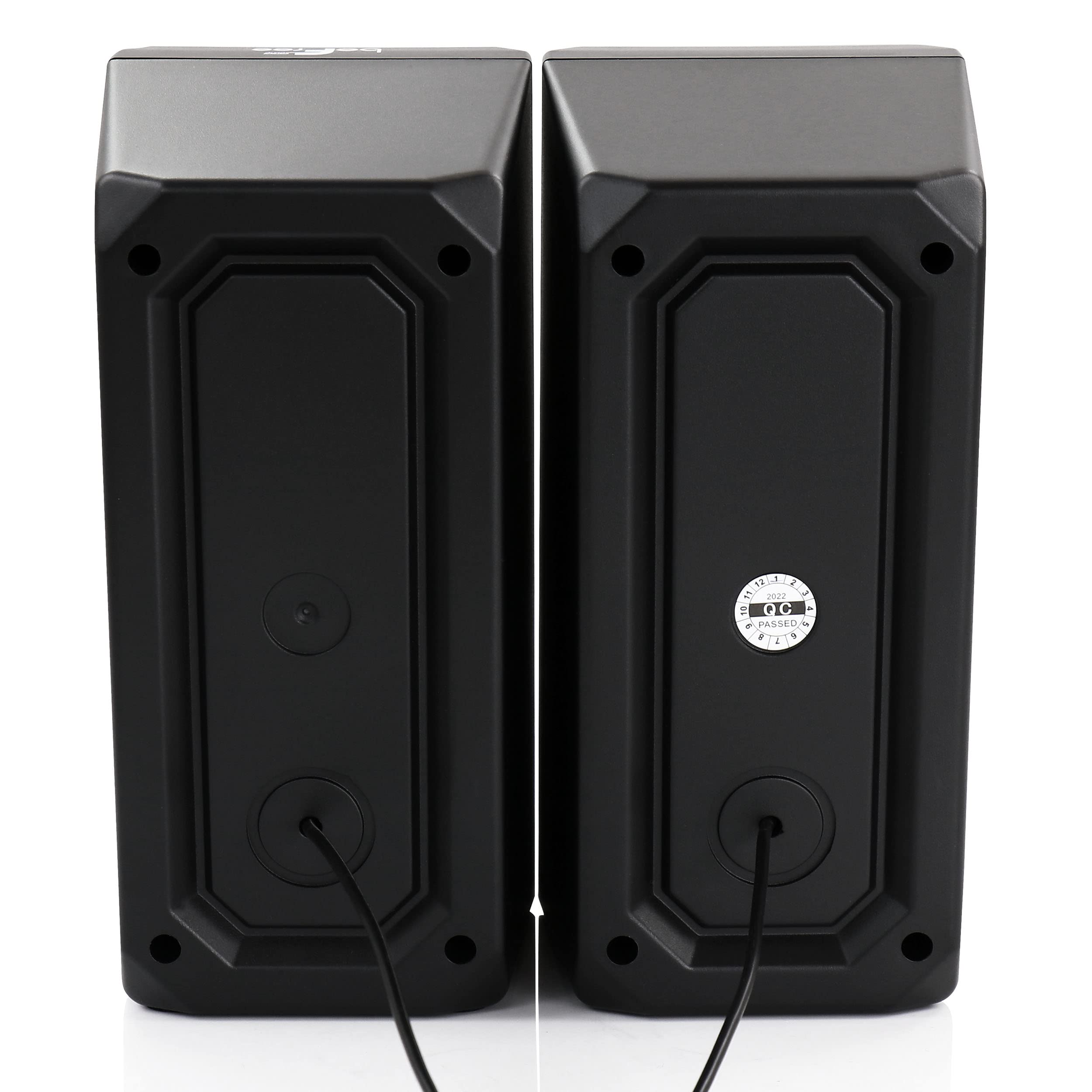 beFree RGB LED Gaming Speakers with Immersive Sound - Dual Stereo PC Speakers for Gaming, Music & Movies - Perfect for Desktop, Laptop & Home Theater Setup