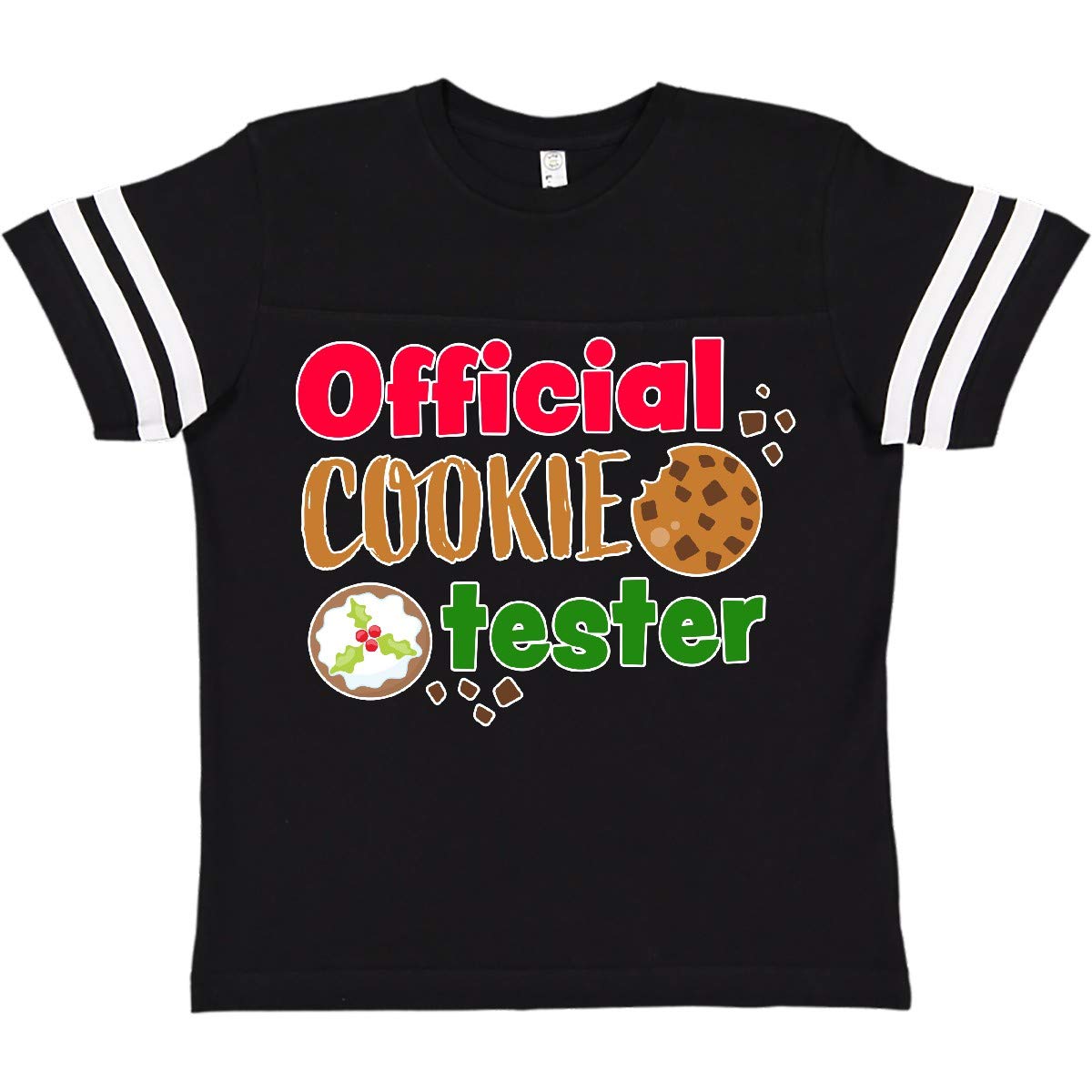 Inktastic Official Cookie Tester Christmas Cookies Youth T-Shirt - Fun Holiday Baking Gift for Kids