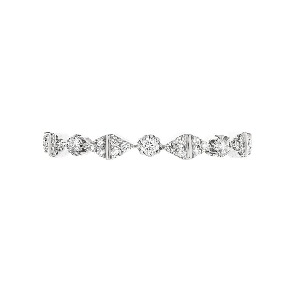 Rosée Diamond Band - Elegant 14K Gold Wedding Ring for Women, Perfect for Engagement, Anniversary & Special Occasions