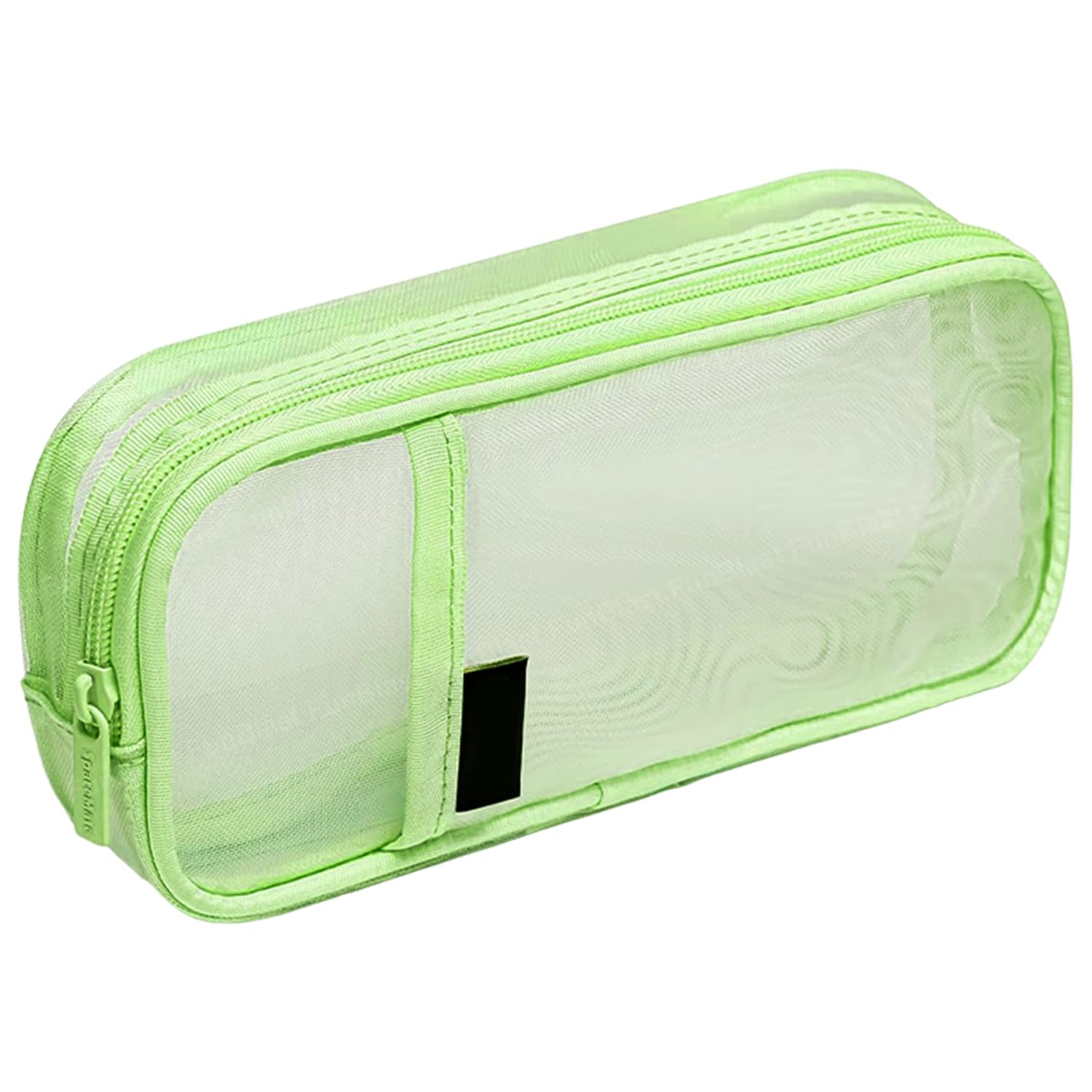 FunBlast Transparent Zipper Pencil Case - Large Capacity Clear Makeup Pouch for School, Office & Travel - Stationery Organizer for Pens, Pencils & Art Supplies (Green) - Perfect for Students, Artists & Professionals