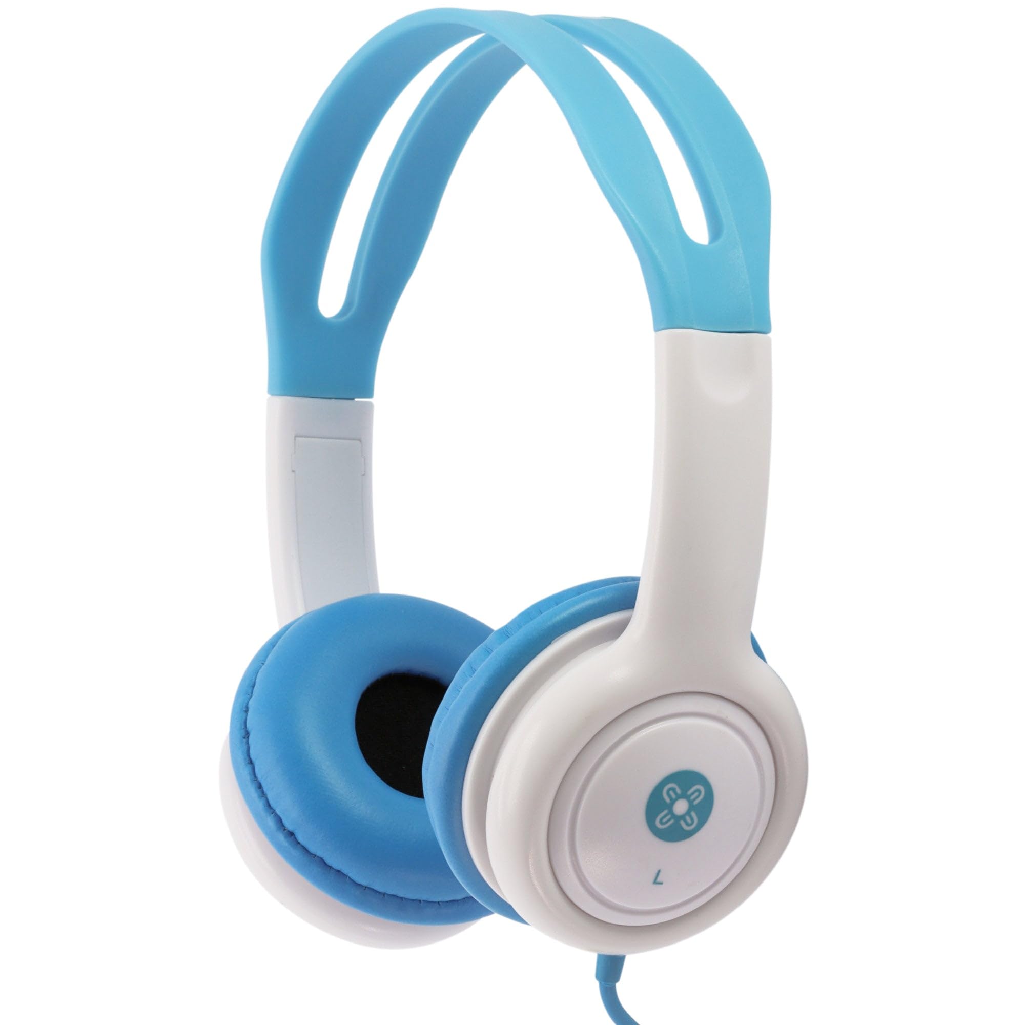 Moki ACC HPKB Volume Limited Kids Headphones - Blue | Safe & Comfortable for School, Travel & Online Learning