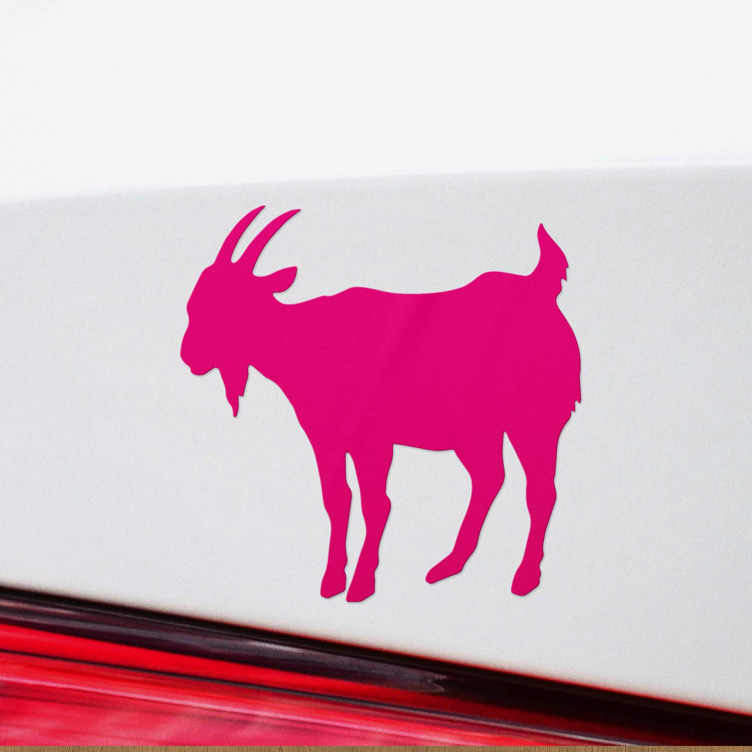Premium Waterproof Vinyl Decal Stickers - Cute Pink Goat Animal Design (Set of 2) for Laptop, Phone, Helmet, Car Window, Bumper, Mug, Cup, Door & Wall Decoration - Perfect for DIY Home Decor, Office Accessories & Gift Giving
