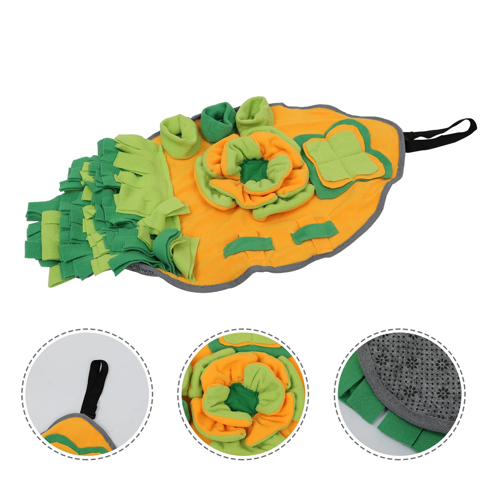 Balacoo Snuffle Mat for Dogs, Rabbits & Hamsters - Interactive Feeding Game Mat with Brain Toy for Slow Eating & Mental Stimulation - Durable Canvas Sniff Play Mat for Indoor Pet Training & Enrichment Activities