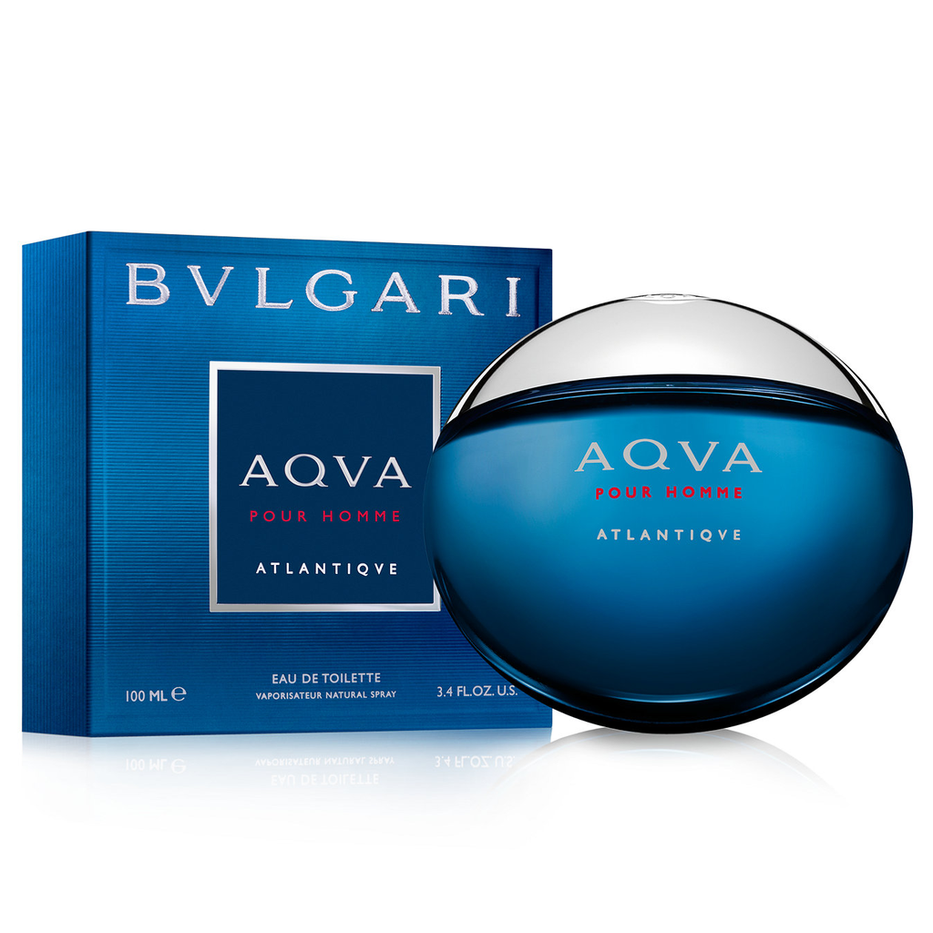 Bvlgari Aqva Atlantiqve 100ML Eau de Toilette Spray for Men - Fresh Aquatic Cologne for Day & Night Wear, Office & Special Occasions