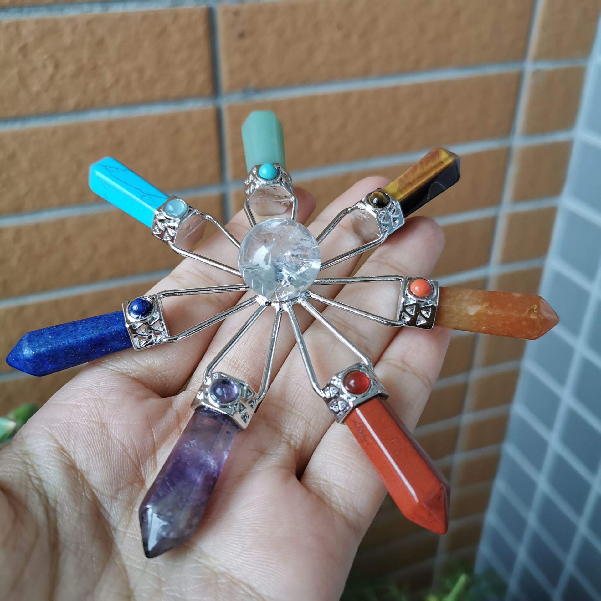 7 Chakra Healing Stones & Quartz Generator for Energy & Decor