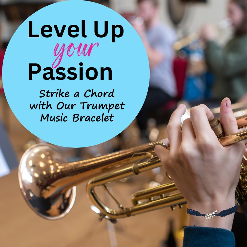 Trumpet Bracelet for Women & Teens - Infinity Collection Music Jewelry, Perfect Marching Band Gift for Musicians & Music Lovers | Ideal for Concerts, Performances & Everyday Wear