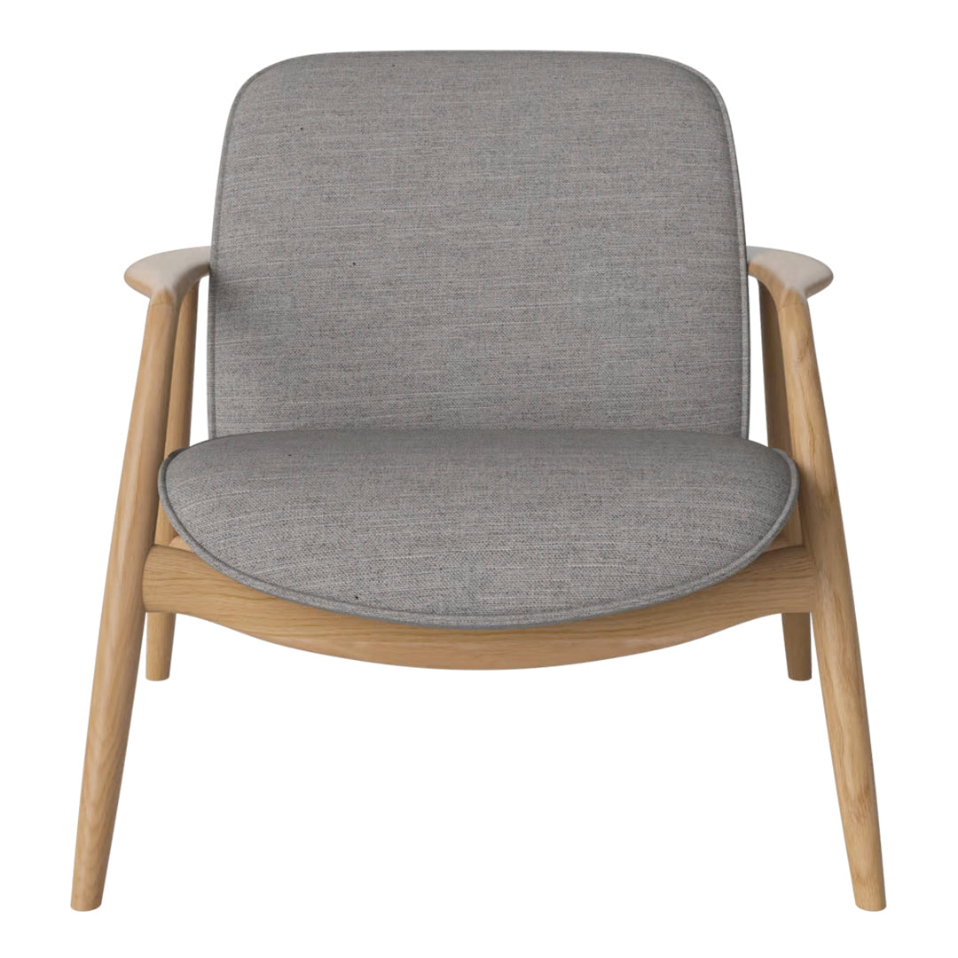 Bowie Lounge Chair - Modern Accent Chair for Living Room, Bedroom & Office - Comfortable Mid-Century Style Reading Chair with Sturdy Wooden Legs
