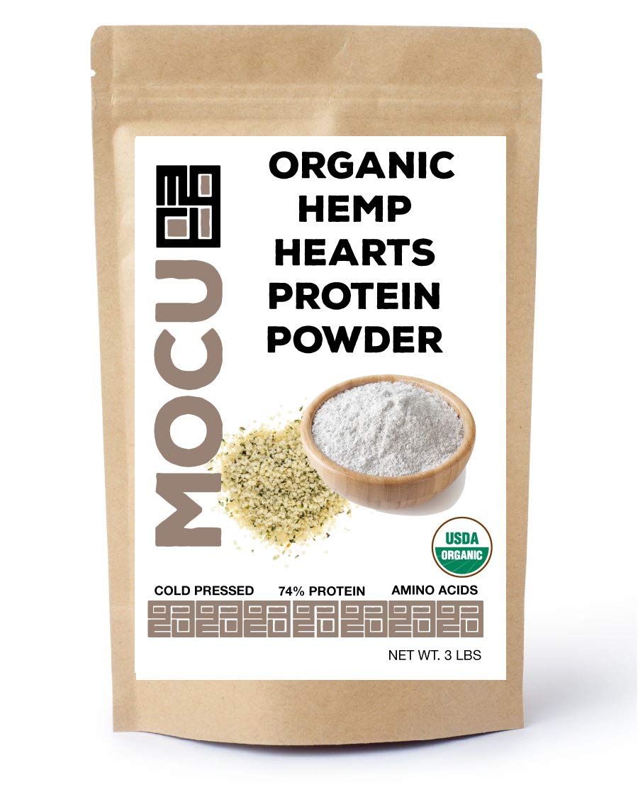 Organic Hemp Heart Protein Powder - 74% Protein, 22g per Serving | Cold Processed, Non-GMO, Gluten-Free | Premium Plant-Based Protein for Smoothies & Baking | 6 lbs (2 x 3 lb Bags) | Ideal for Athletes, Vegans & Healthy Lifestyles