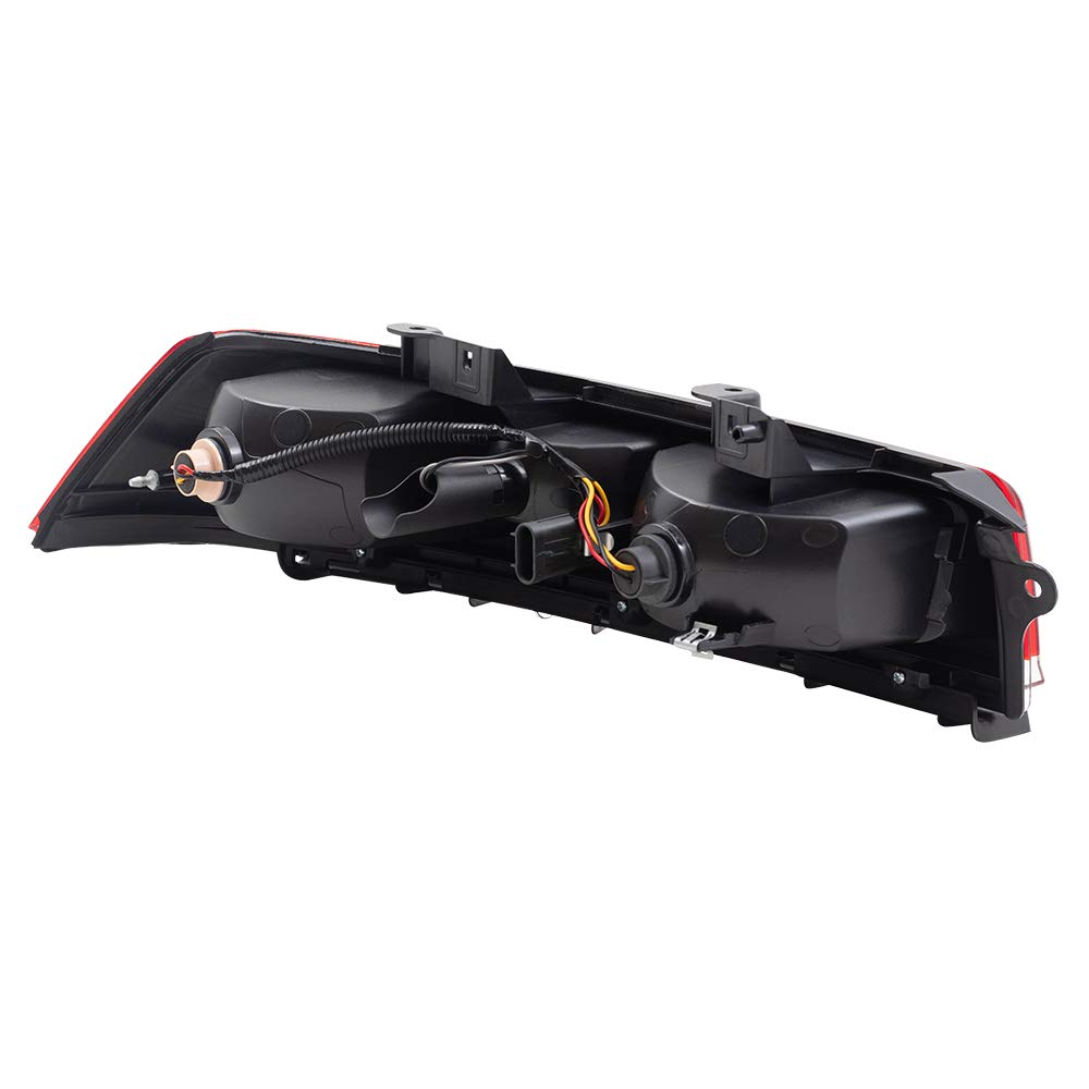 Brock Replacement Halogen Tail Lights for 2014-2015 Chevy Camaro - Driver & Passenger Side (Part #23256981, 23489170) - Upgrade Your Car's Rear Lighting for Night Driving Safety