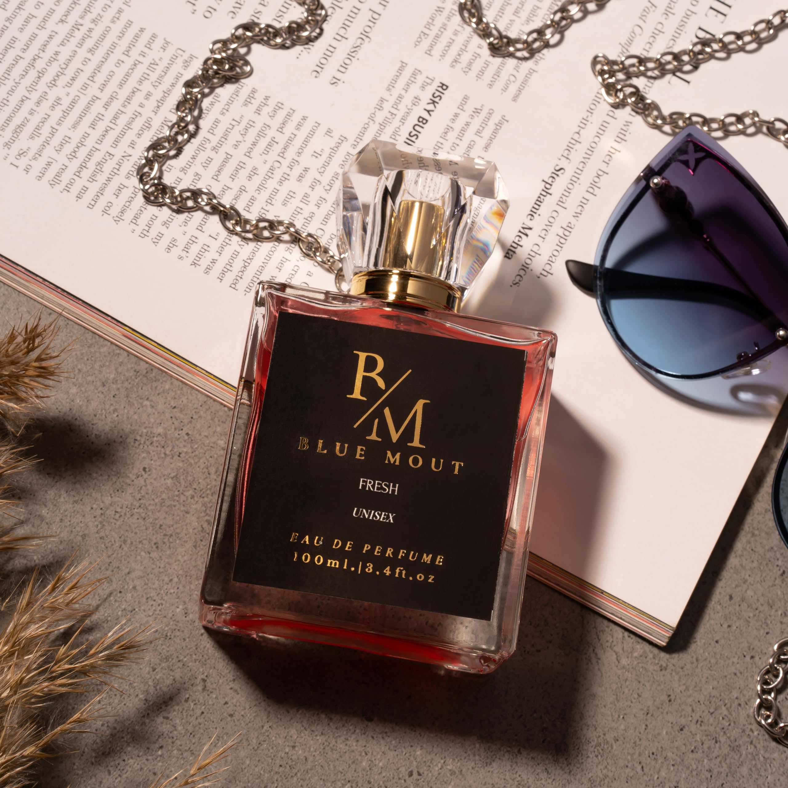 Premium BLUE MOUNT Eau De Parfum for Men & Women - Long Lasting 8-10 Hour Fresh Unisex Fragrance | 100ml Luxury Perfume for Daily Wear, Date Night & Special Occasions