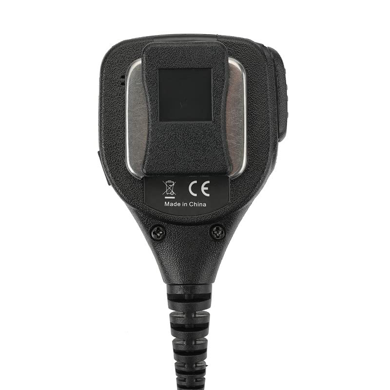 Kenwood 2 Pin Walkie Talkie Handheld Speaker Mic - Shoulder Mount Speaker Microphone for Two Way Radios - Ideal for Construction, Security & Outdoor Adventures