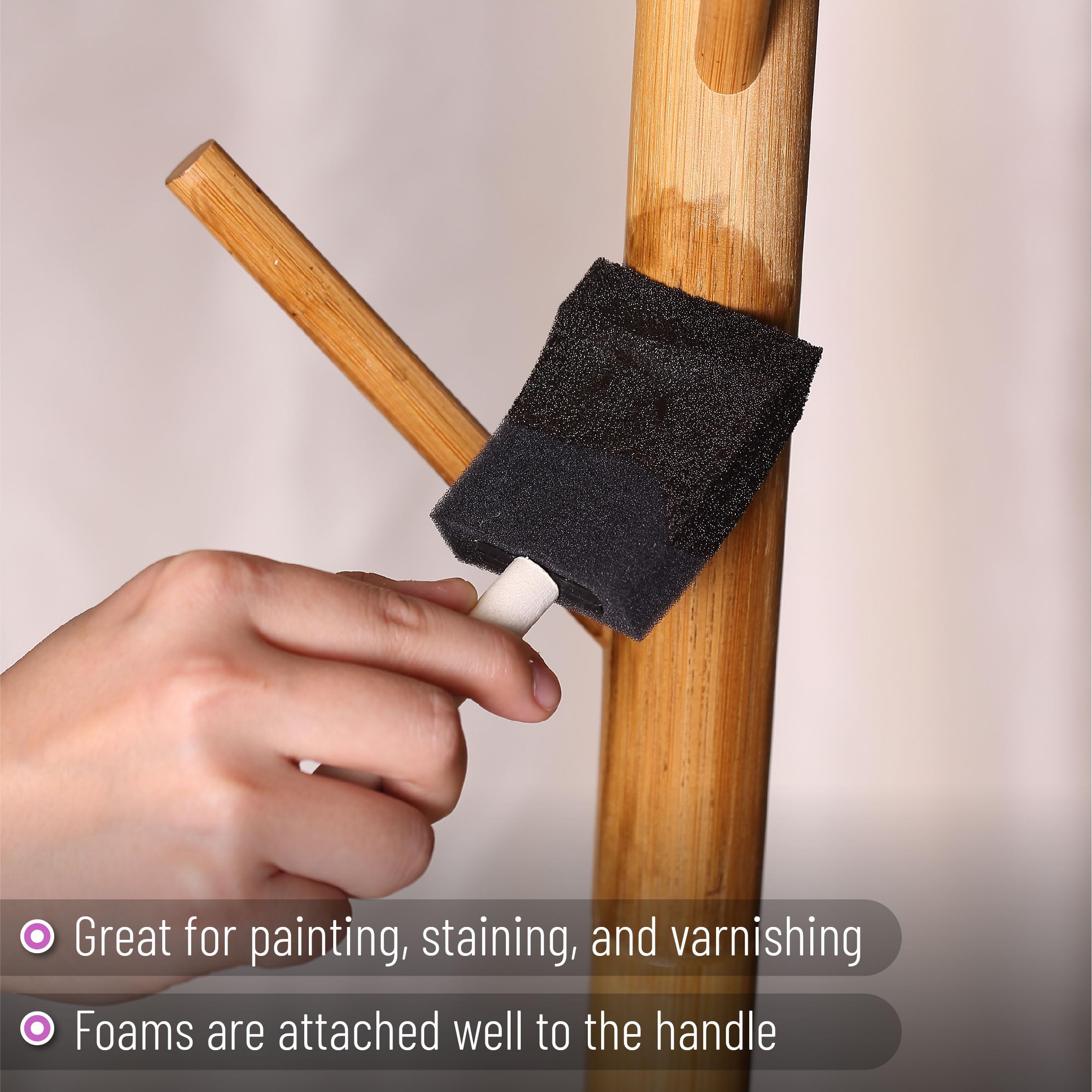 Bates Foam Paint Brushes Set - 1