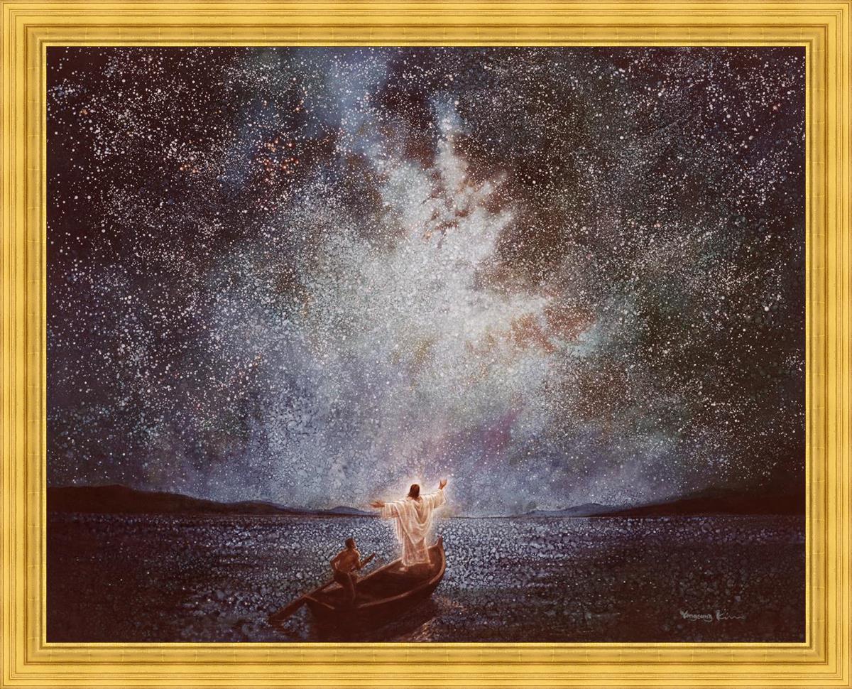 Calm and Stars Large Wall Art - Modern Abstract Canvas Painting for Living Room, Bedroom & Office Decor | Perfect for Home, Apartment & Workspace Aesthetic