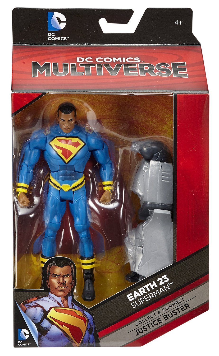 DC Comics Multiverse Superman Earth 23 Action Figure 6-inch Collectible Toy - Perfect for Superhero Fans, Display & Gift Giving