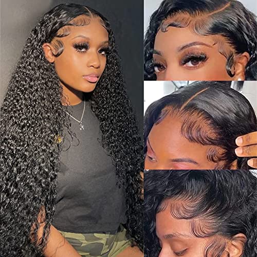 #1B Curly Wig