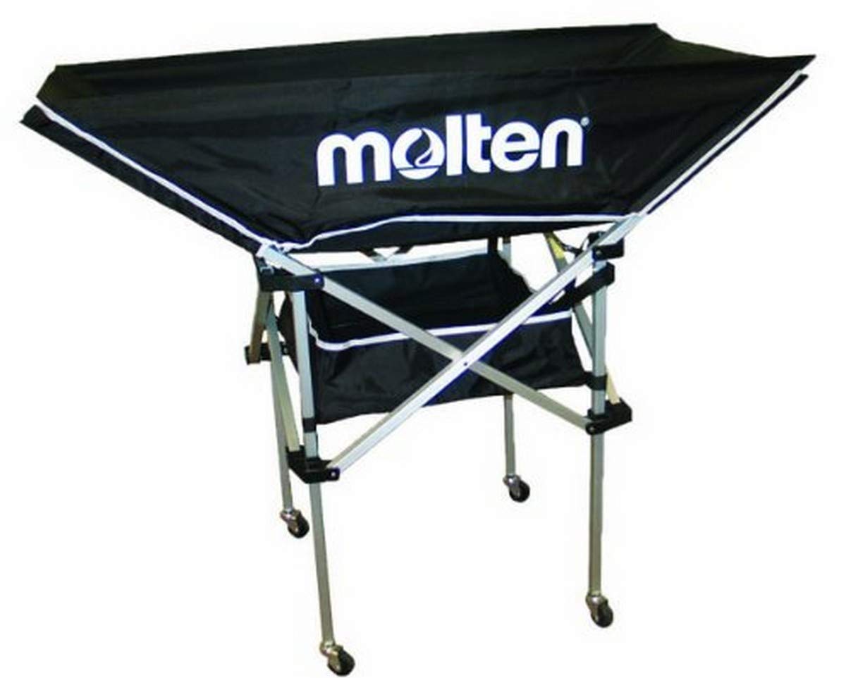Molten Volleyball Cart with Hammock Style Storage - Portable Sports Equipment Organizer for Gym, Court & Training Sessions