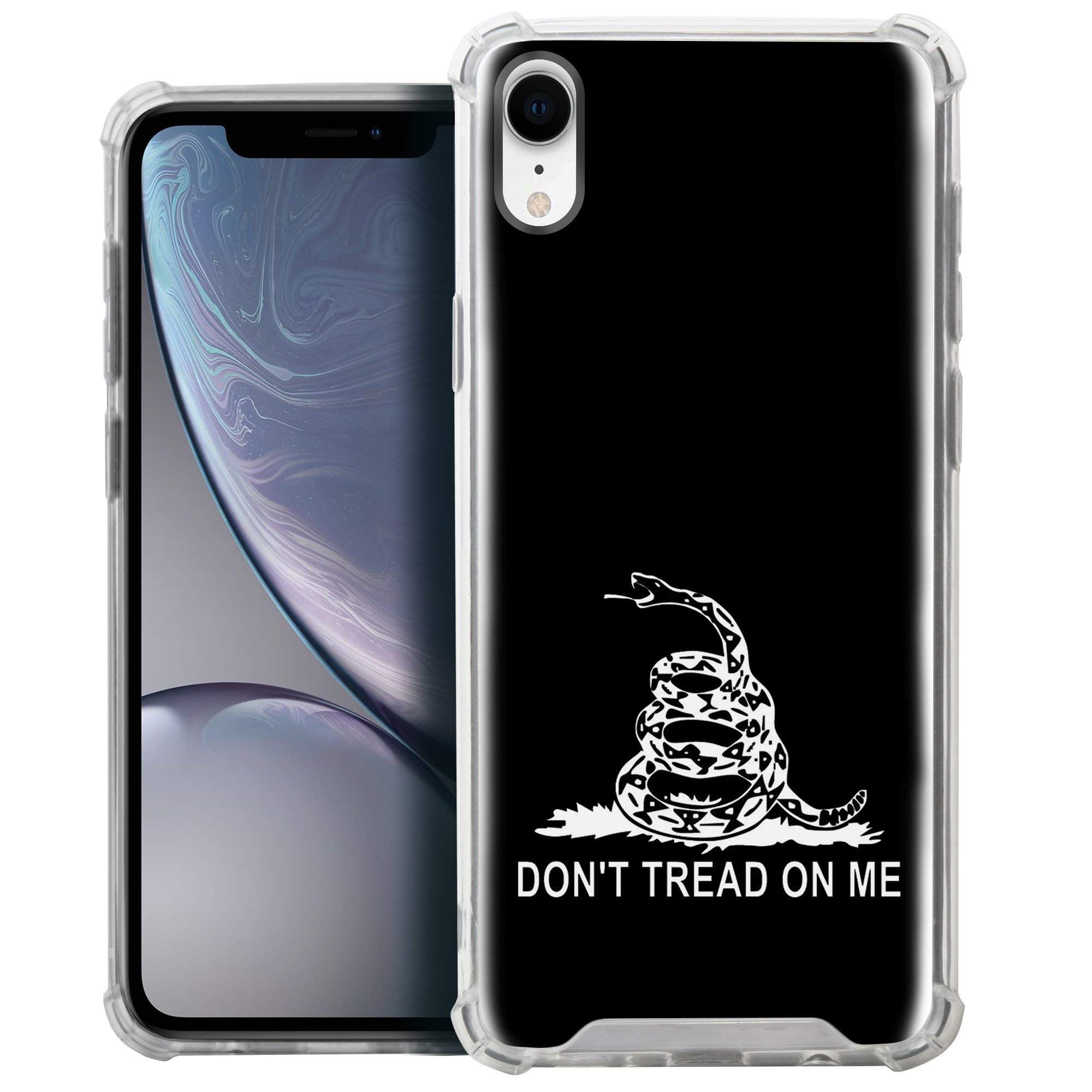 Premium Slim TPU Case for Apple iPhone XR/iPhone 10R | Scratch-Resistant Protective Cover with Unique 'Don't Tread on Me' Design | Perfect for Everyday Use, Travel & Outdoor Activities