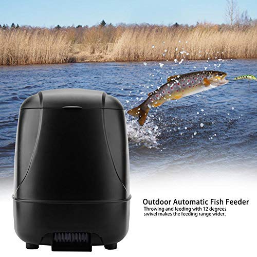 Automatic Fish Feeder for Outdoor Ponds & Aquariums - Large Capacity Smart Timer Fish Food Dispenser (Battery Not Included) | Perfect for Vacation Care & Daily Feeding
