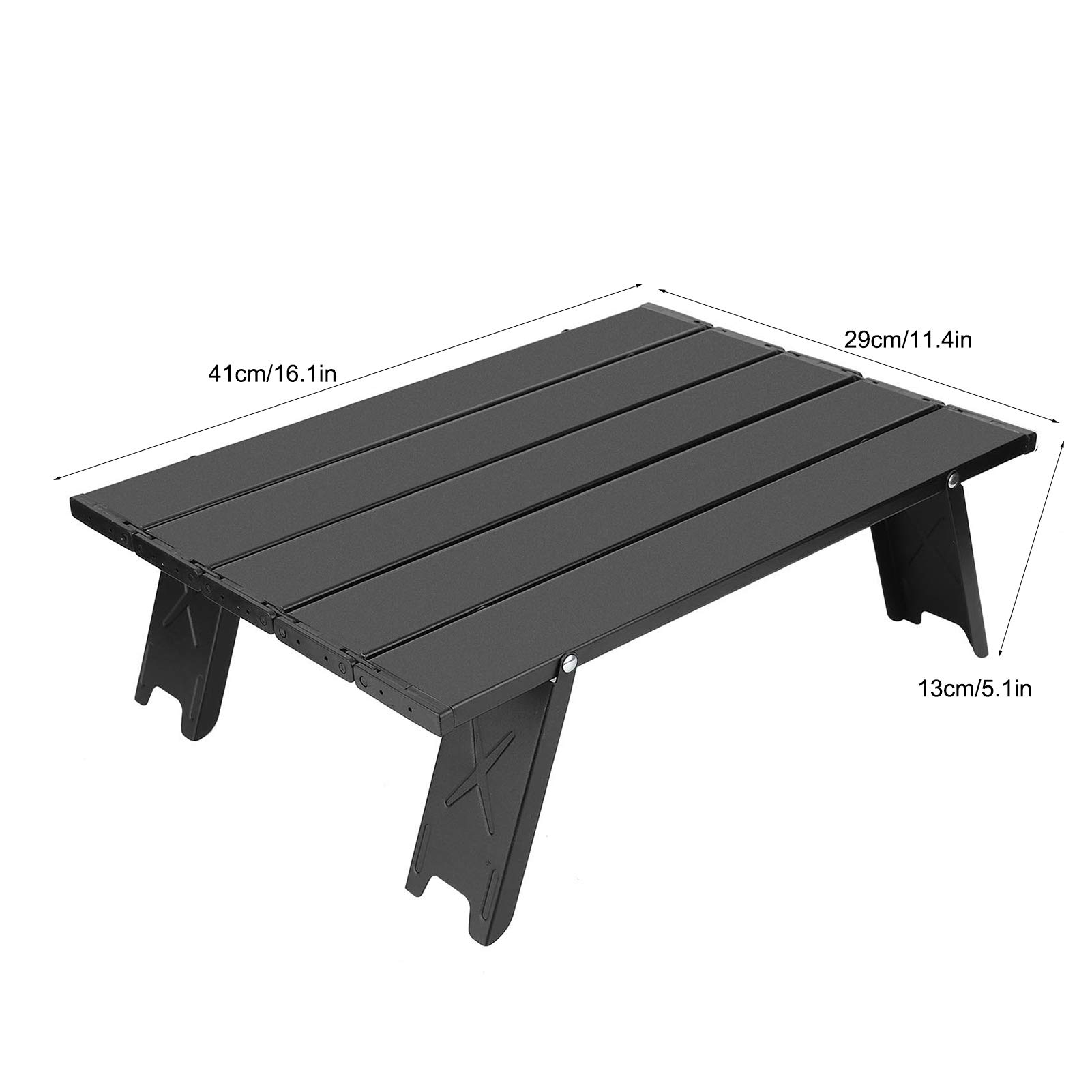 Portable Folding Aluminum Alloy Picnic Table - Compact Lightweight Camping Table with Carry Bag for Outdoor BBQ, Beach, Tailgating & Backyard Parties